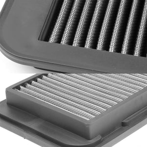 Silver Washable/Reusable Drop-In Panel Air Filter For 03-08 Corolla/Matrix-Performance-BuildFastCar