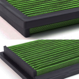 Green Washable/Reusable Airbox Drop-In Panel Air Filter For 86 Jeep Wagoneer 2.5-Performance-BuildFastCar