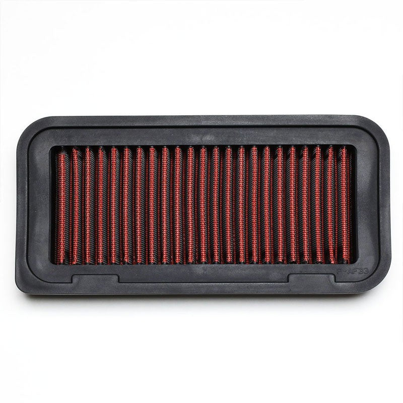 Red Washable/Reusable Airbox Drop-In Panel Air Filter For 04-06 Scion xA/xB-Performance-BuildFastCar
