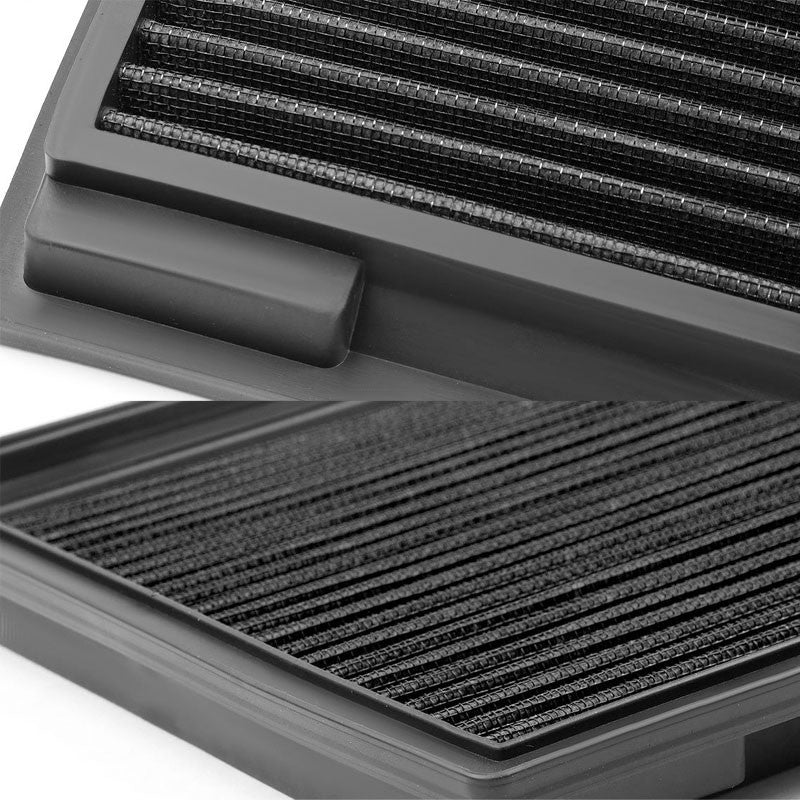 Black High Flow Washable/Reuse Drop-In Panel Air Filter For 93-98 Grand Cherokee-Performance-BuildFastCar