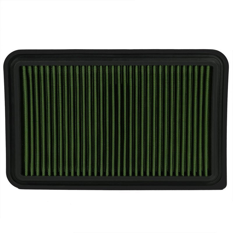 Reusable Green High Flow Drop-In Panel Air Filter For Mazda 11-14 2 1.5L 4-DR-Performance-BuildFastCar