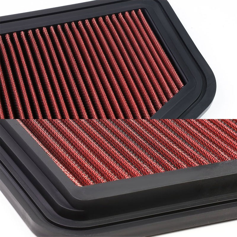 Red Washable/Reusable Airbox Drop-In Panel Air Filter For 08-09 Pontiac G8-Performance-BuildFastCar