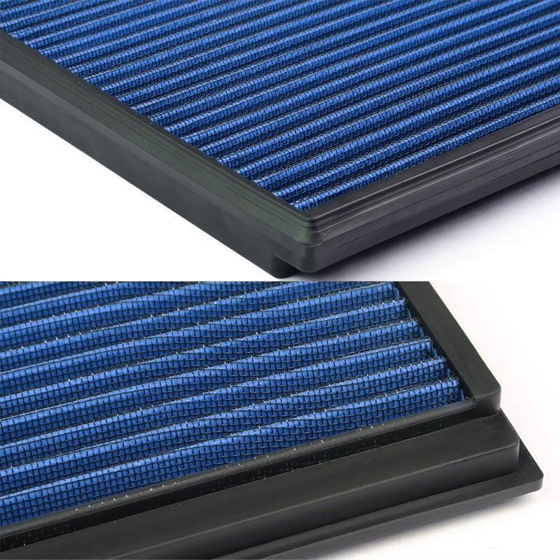 Blue Washable/Reusable Airbox Drop-In Panel Air Filter For 12-15 Volvo S60 2.5L-Performance-BuildFastCar