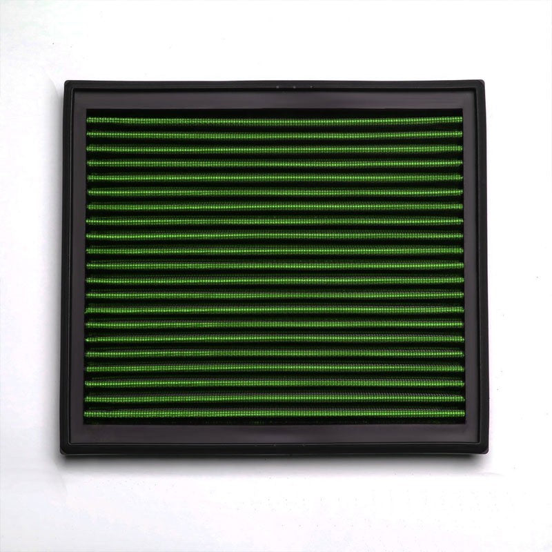 Green High Flow Washable/Reusable Drop-In Panel Air Filter For 05-11 Volvo S40-Performance-BuildFastCar