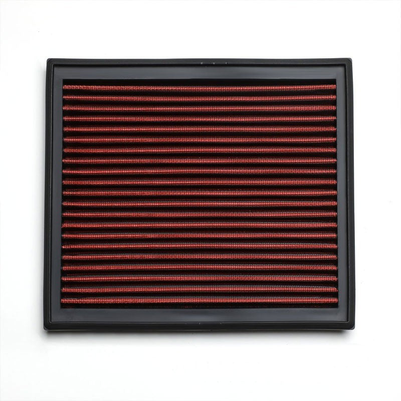 Red High Flow Washable/Reuse Drop-In Panel Air Filter For 06-13 Volvo C70 2.5L-Performance-BuildFastCar