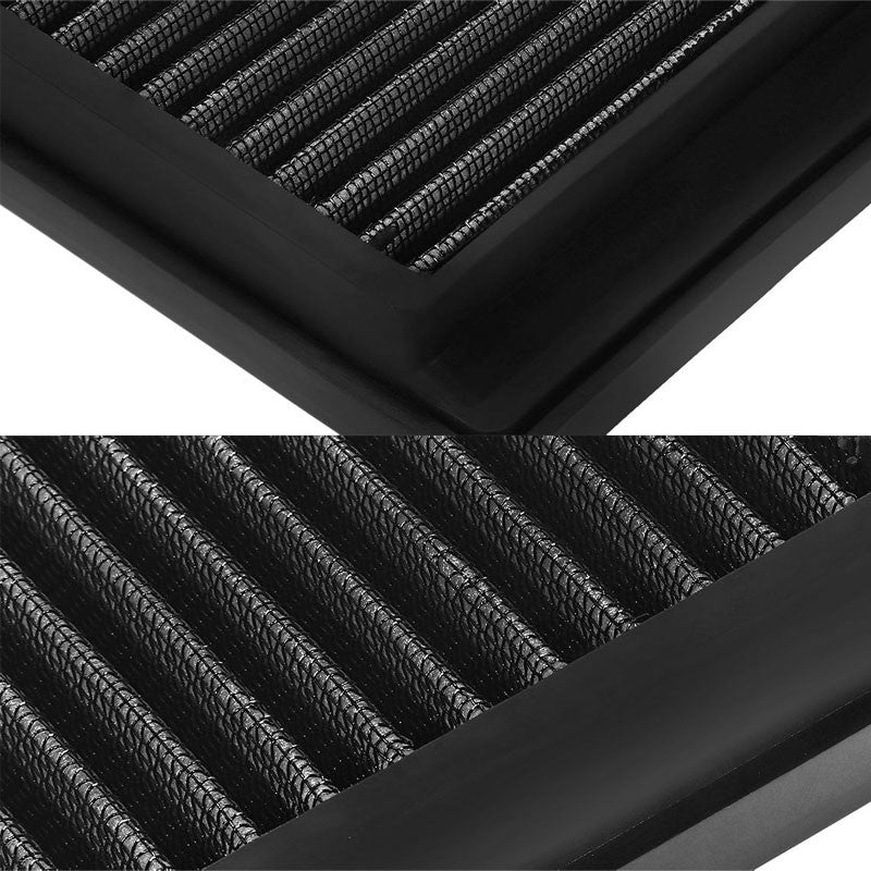Reusable Black High Flow Drop-In Panel Air Filter For VW 08-17 Passat 1.8T/2.0T-Performance-BuildFastCar