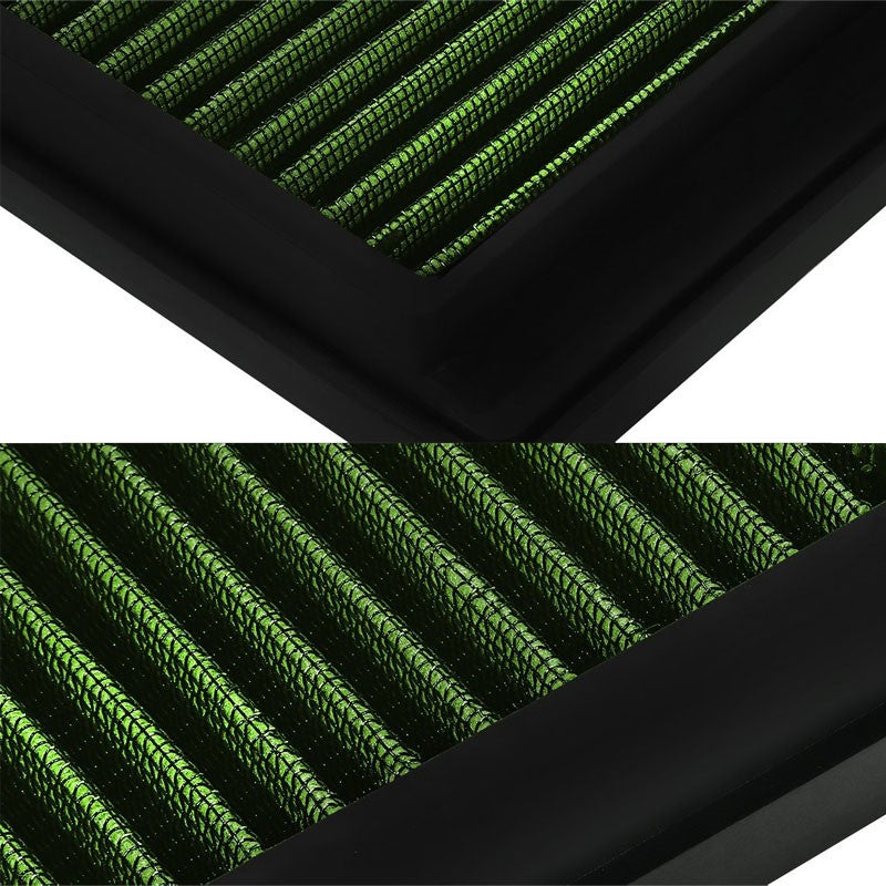 Reusable Green High Flow Drop-In Panel Air Filter For VW 08-17 Passat 1.8T/2.0T-Performance-BuildFastCar