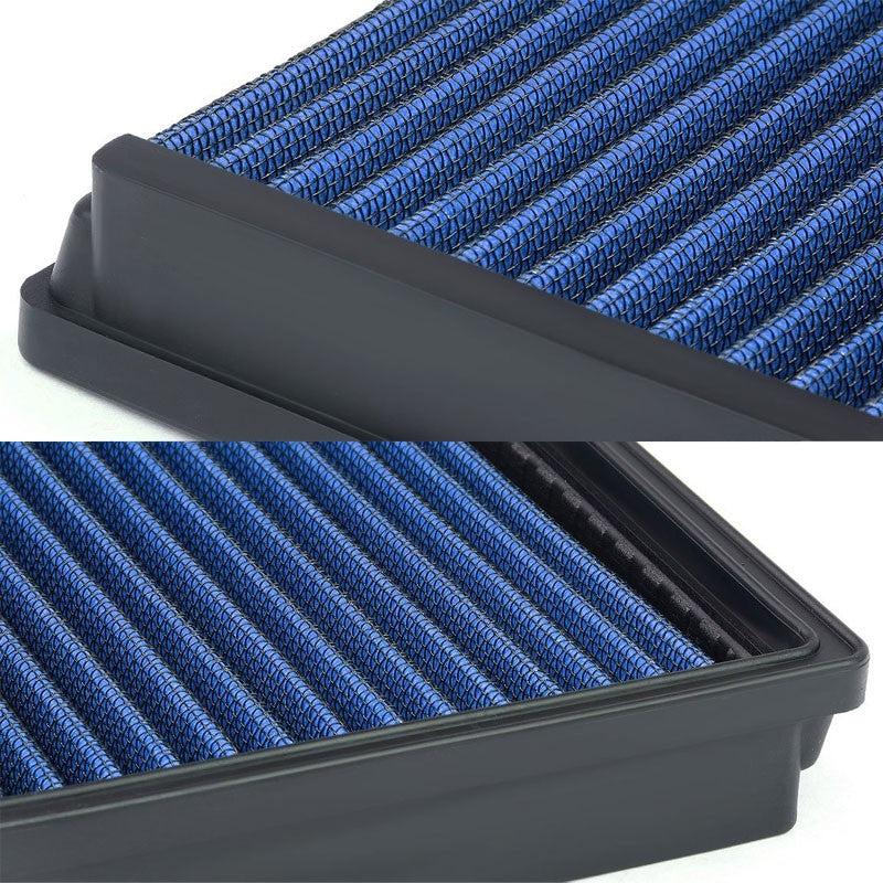 Blue High Flow Washable/Reuse Drop-In Panel Air Filter For 00-04 Ford Focus 2.0L-Performance-BuildFastCar