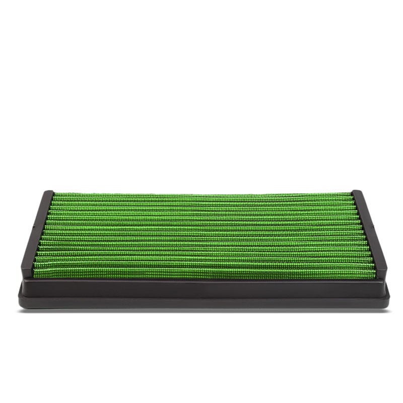 Green High Flow Reusable Airbox Drop-In Panel Air Filter For 00-04 Focus 2.0L-Performance-BuildFastCar