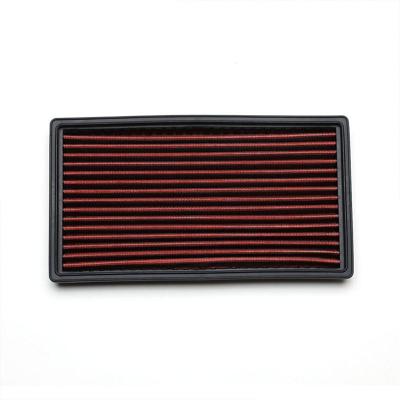 Red Washable/Reusable Airbox Drop-In Panel Air Filter For 00-04 Ford Focus 2.0L-Performance-BuildFastCar