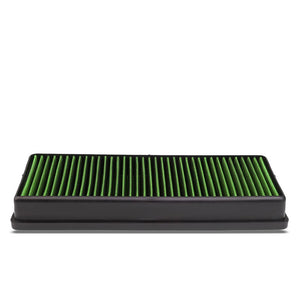 Green High Flow Washable/Reusable Drop-In Panel Air Filter For 12-16 E550 4.6L-Performance-BuildFastCar