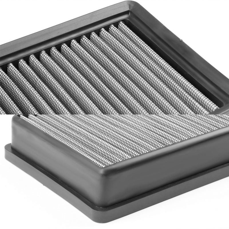 Silver High Flow Washable/Reusable Drop-In Panel Air Filter For 12-16 S550 4.6L-Performance-BuildFastCar