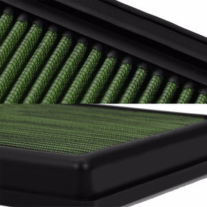 Reusable Green High Flow Drop-In Panel Air Filter For Toyota 07-11 Camry 3.5L-Performance-BuildFastCar
