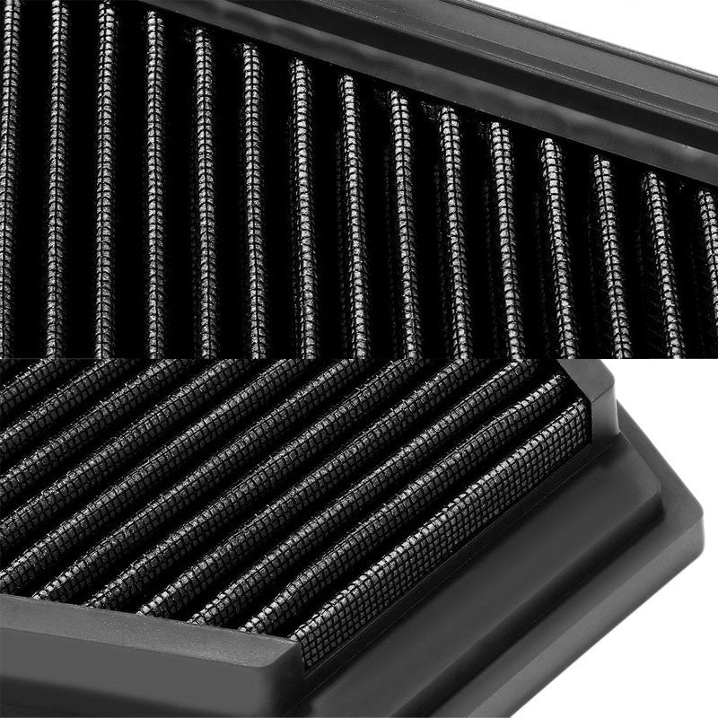 Reusable Black High Flow Drop-In Panel Air Filter For BMW 09-13 328i xDrive 3.0L-Performance-BuildFastCar