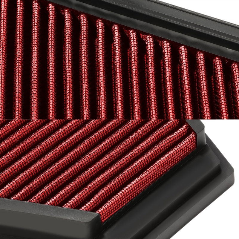 Reusable Red High Flow Drop-In Panel Air Filter For BMW 09-13 328i xDrive 3.0L-Performance-BuildFastCar
