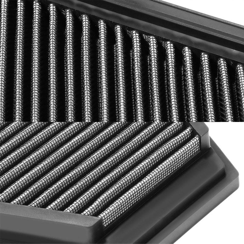 Reusable Silver High Flow Drop-In Panel Air Filter For BMW 09-13 328i xDrive-Performance-BuildFastCar