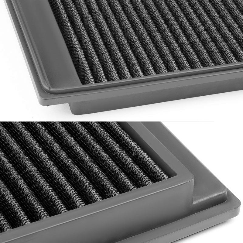 Black High Flow Washable/Reuse Drop-In Panel Air Filter For 05-09 LR3 4.0L/4.4L-Performance-BuildFastCar