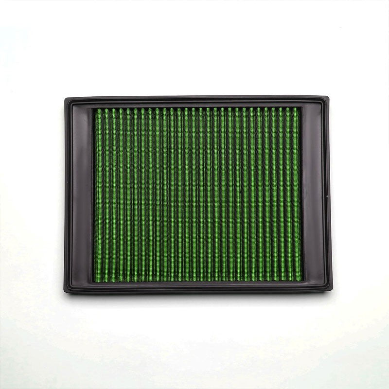 Green High Flow Washable/Reuse Drop-In Panel Air Filter For 05-09 LR3 4.0L/4.4L-Performance-BuildFastCar