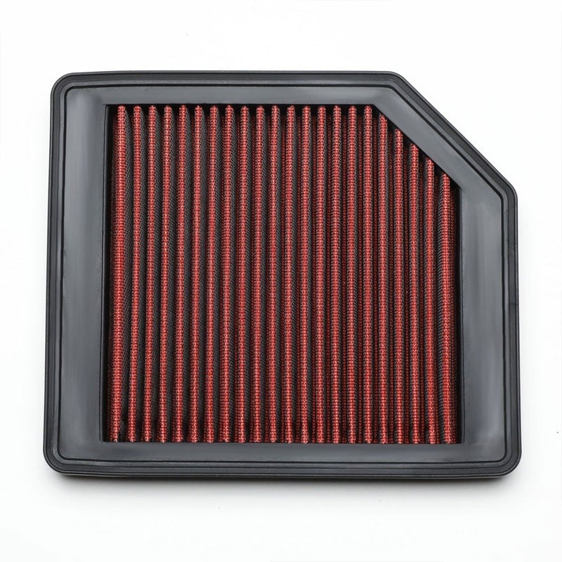 Red High Flow Washable/Reusable Drop-In Panel Air Filter For 06-11 Civic 1.8L-Performance-BuildFastCar