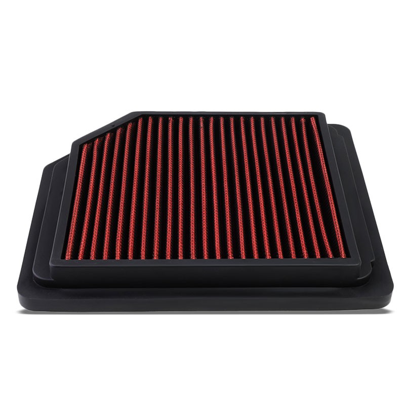 Red High Flow Washable/Reusable Drop-In Panel Air Filter For 06-11 Civic 1.8L-Performance-BuildFastCar