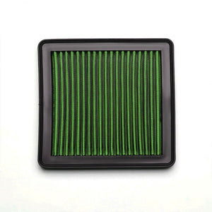Green Washable/Reusable Drop-In Panel Air Filter For 06-15 Civic 1.3/1.5 Hybrid-Performance-BuildFastCar