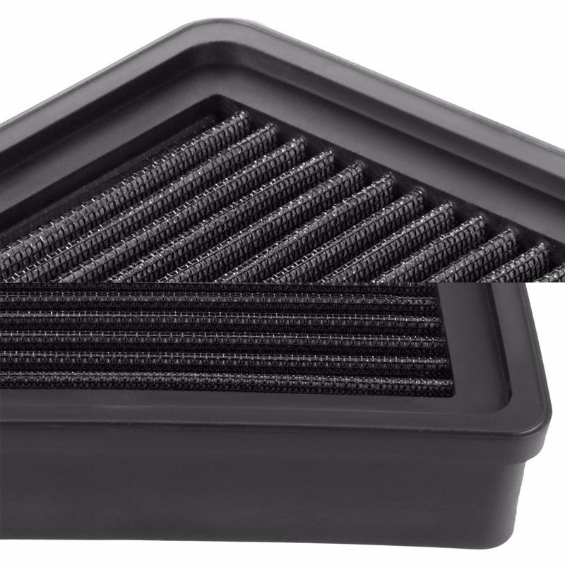 Reusable Black High Flow Drop-In Panel Air Filter For Mitsubishi 93-96 Mirage-Performance-BuildFastCar