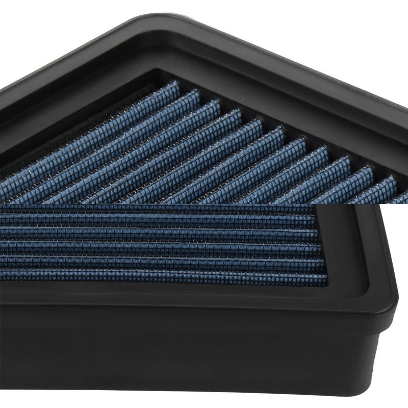 Reusable Blue High Flow Drop-In Panel Air Filter For Mitsubishi 93-96 Mirage-Performance-BuildFastCar