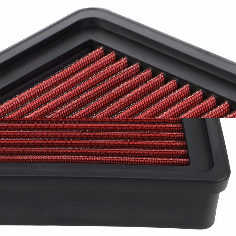 Reusable Red High Flow Drop-In Panel Air Filter For Mitsubishi 93-96 Mirage 1.5L-Performance-BuildFastCar