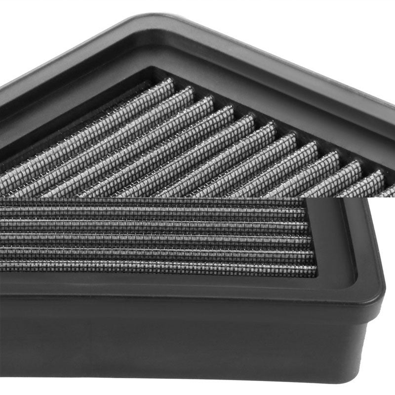 Reusable Silver High Flow Drop-In Panel Air Filter For Mitsubishi 93-96 Mirage-Performance-BuildFastCar