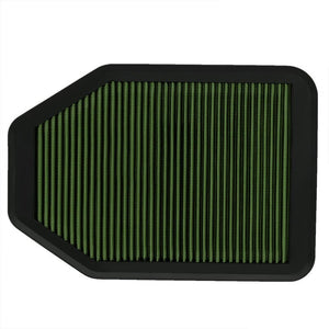 Reusable Green High Flow Drop-In Panel Air Filter For 07-17 Wrangler 3.6/3.8L-Performance-BuildFastCar