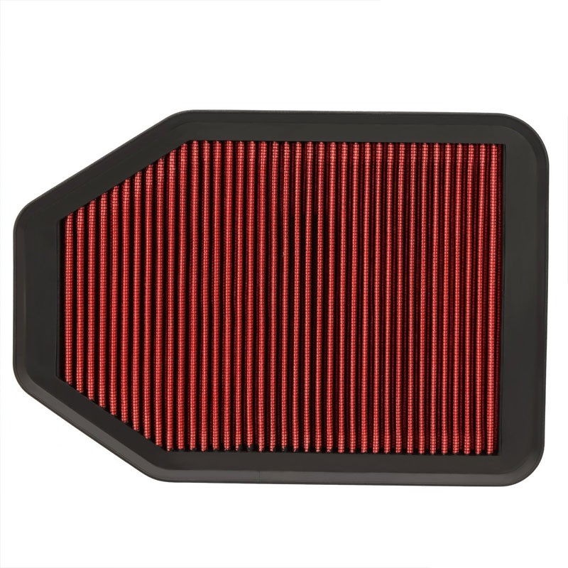 Reusable Red High Flow Drop-In Panel Air Filter For 07-17 Wrangler 3.6/3.8L-Performance-BuildFastCar