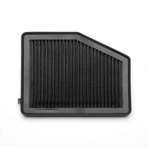 Black High Flow Washable/Reusable Drop-In Panel Air Filter For 12-15 Civic 1.8L-Performance-BuildFastCar