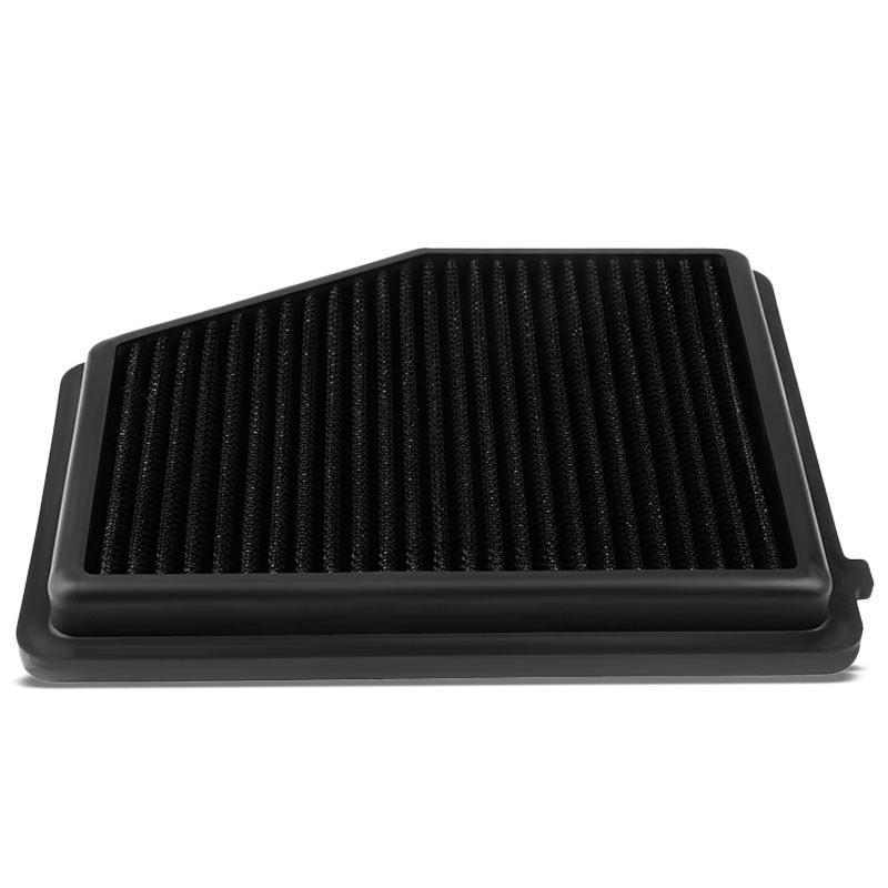 Black High Flow Washable/Reusable Drop-In Panel Air Filter For 12-15 Civic 1.8L-Performance-BuildFastCar