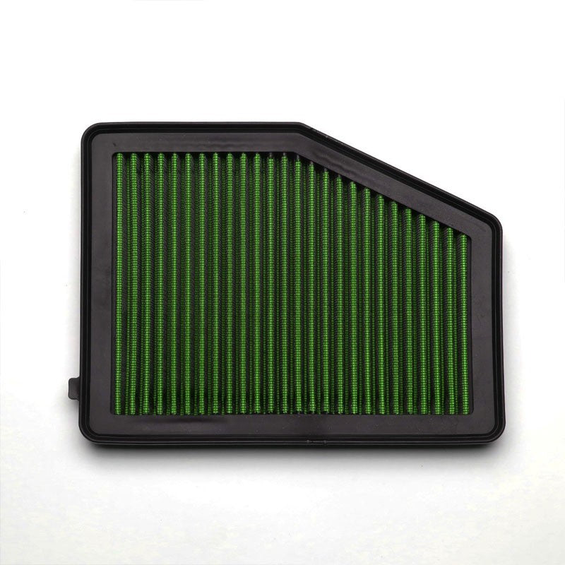 Green High Flow Washable/Reusable Drop-In Panel Air Filter For 12-15 Civic 1.8L-Performance-BuildFastCar