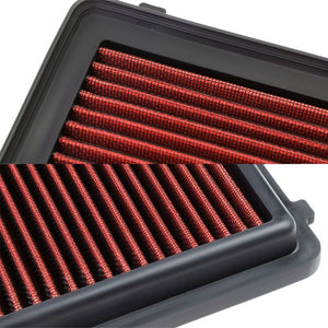 Red High Flow Washable/Reusable Drop-In Panel Air Filter For 13-15 ILX 2.0L-Performance-BuildFastCar