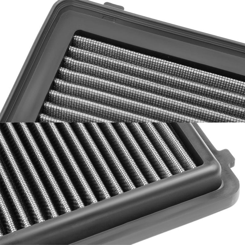 Silver Washable/Reusable Airbox Drop-In Panel Air Filter For 12-15 Civic 1.8L-Performance-BuildFastCar