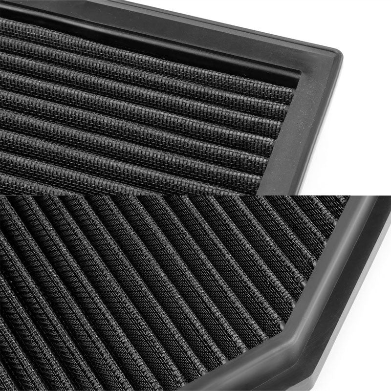 Black High Flow Washable/Reusable AirBox DropIn Panel Air Filter For 13-16 GS350-Performance-BuildFastCar