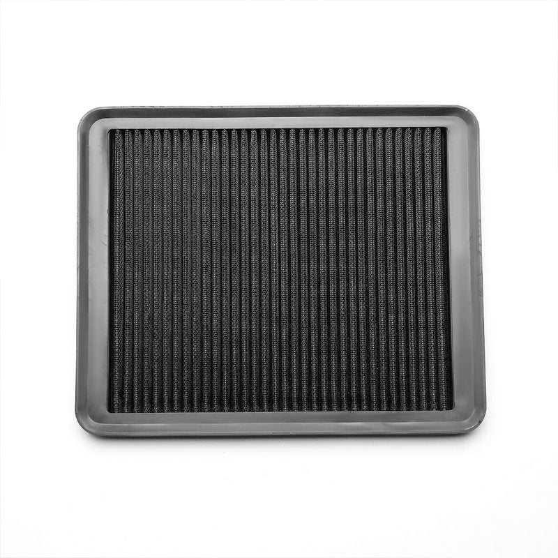 Black High Flow Washable/Reusable AirBox DropIn Panel Air Filter For 12-16 Azera-Performance-BuildFastCar