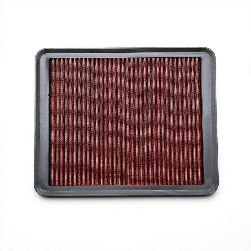 Red High Flow Washable/Reusable AirBox Drop-In Panel Air Filter For 11-15 Optima-Performance-BuildFastCar