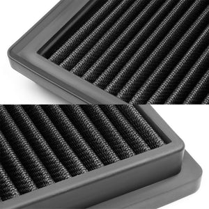 Black High Flow Washable/Reusable Drop-In Panel Air Filter For 11-15 Regal-Performance-BuildFastCar