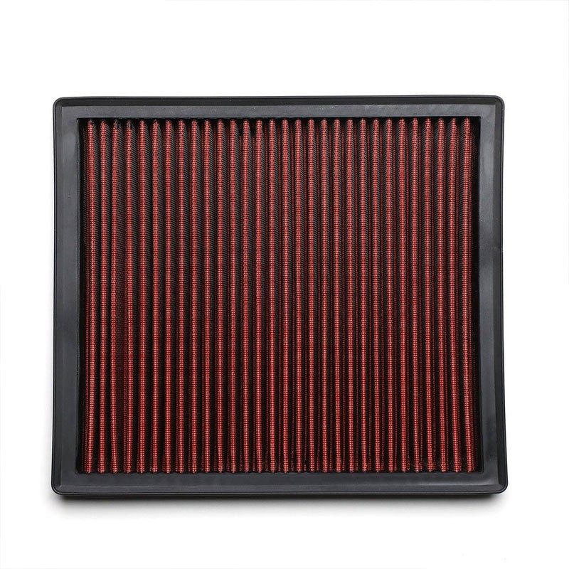 Red High Flow Washable/Reusable AirBox Drop-In Panel Air Filter For 11-15 Regal-Performance-BuildFastCar
