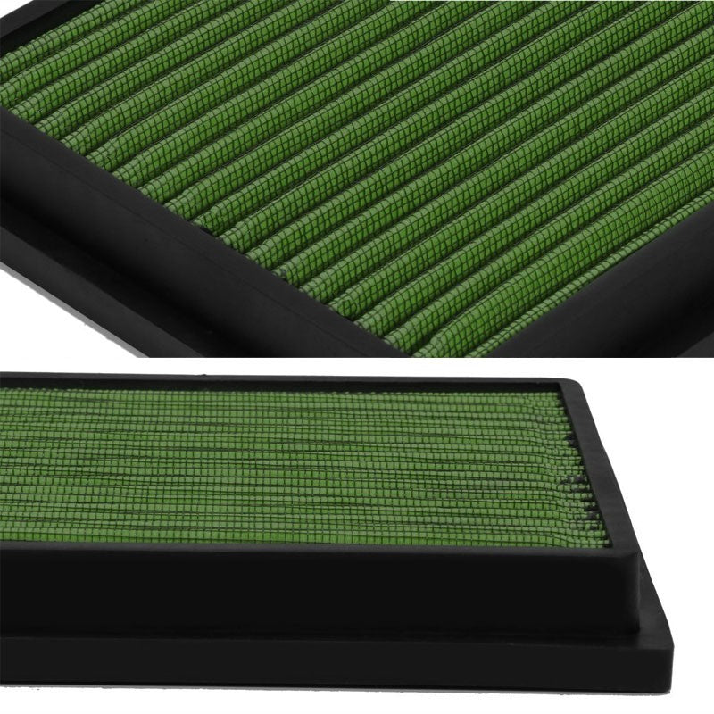 Reusable Green High Flow Drop-In Panel Air Filter For Toyota 10-15 Prius 1.8L-Performance-BuildFastCar