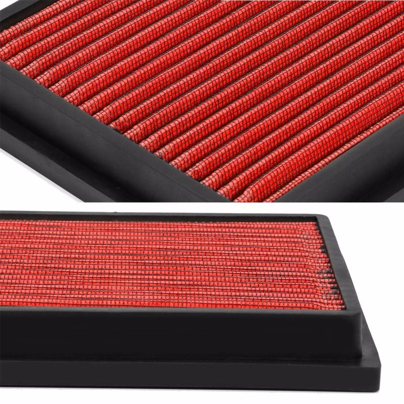 Reusable Red High Flow Drop-In Panel Air Filter For Toyota 10-15 Prius 1.8L-Performance-BuildFastCar
