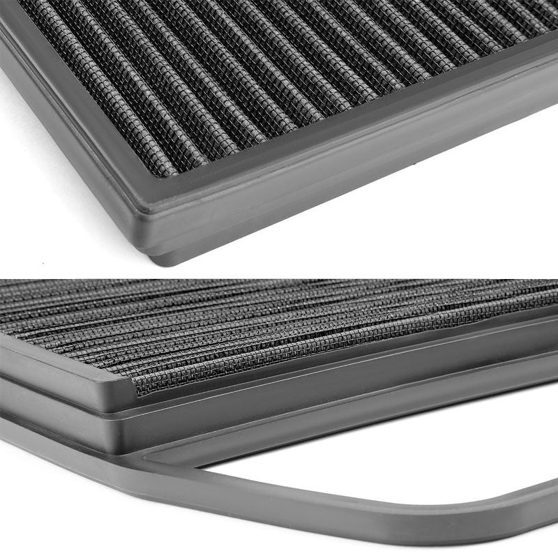 Black High Flow Washable/Reuse Drop-In Panel Air Filter For 09-16 BMW Z4 3.0L-Performance-BuildFastCar