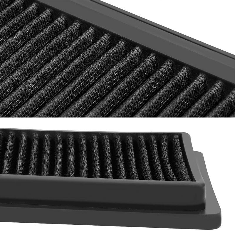 Reusable Black High Flow Drop-In Panel Air Filter For 07-12 Versa/09-14 Cube-Performance-BuildFastCar