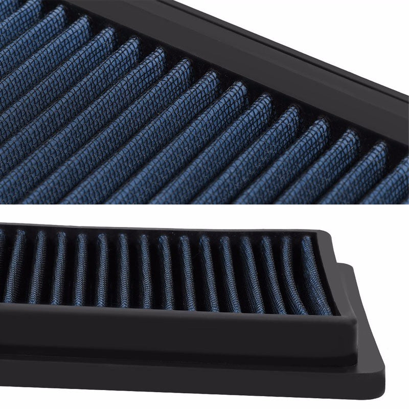 Reusable Blue High Flow Drop-In Panel Air Filter For 07-12 Versa/09-14 Cube-Performance-BuildFastCar