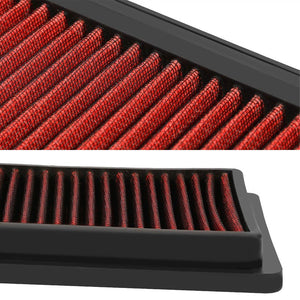 Reusable Red High Flow Drop-In Panel Air Filter For 07-12 Versa/09-14 Cube-Performance-BuildFastCar