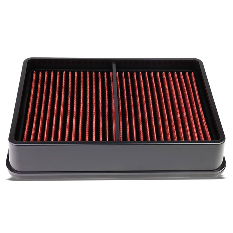 Red Performance Washable Airbox Drop-In Panel Air Filter For 07-13 Outlander-Performance-BuildFastCar