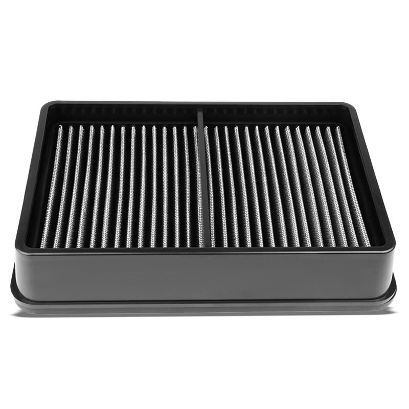 Silver High Flow Washable/Reusable Drop-In Panel Air Filter For 08-15 Lancer-Performance-BuildFastCar