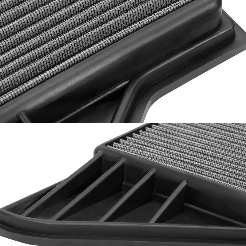 Reusable Silver High Flow Drop-InAir Filter For Mustang 10 4.6L/11-14 3.7/5.0L-Performance-BuildFastCar